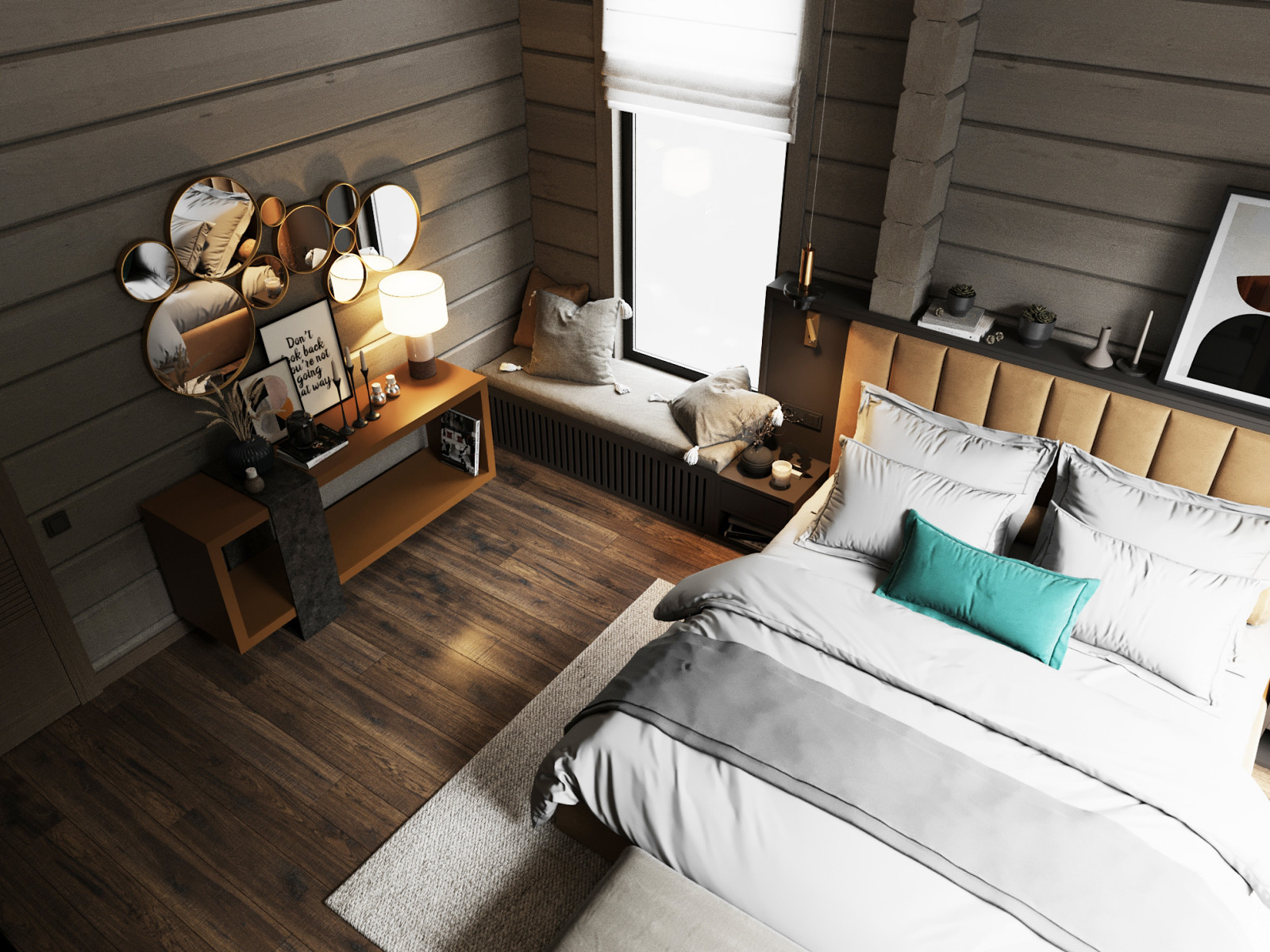 Проект интерьера деревянного дома в п.Завидово