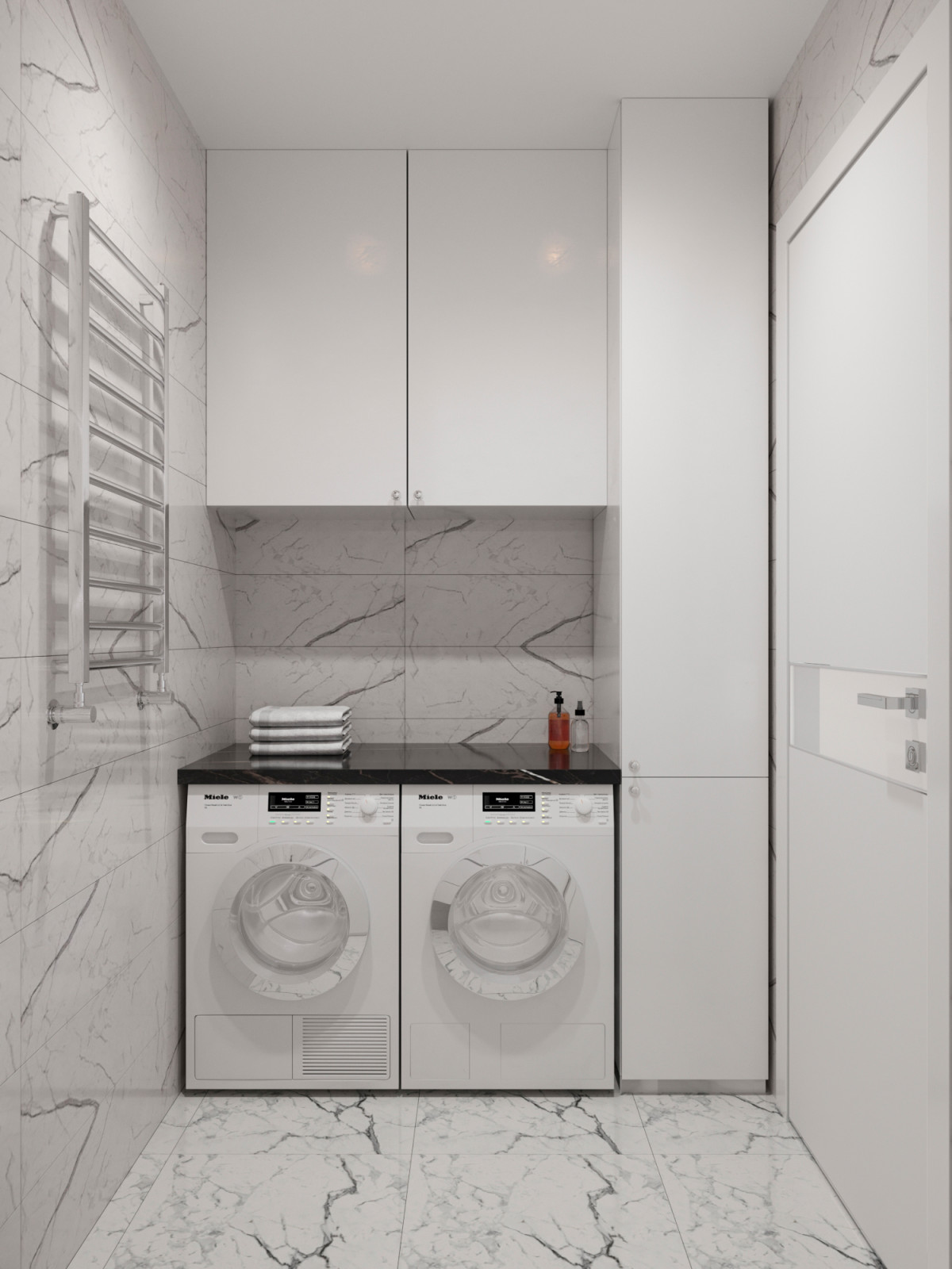 Квартира в нейтральных тонах в ЖК Царская площадь