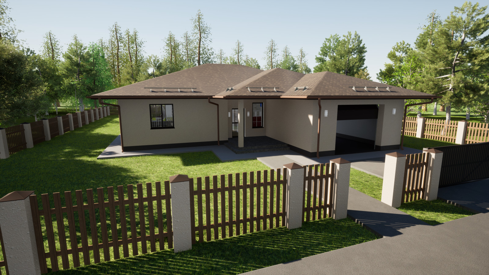 Обложка проекта: Классический дом с гаражом