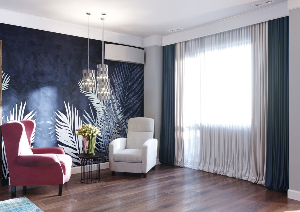 Дизайн интерьера гостиной для молодой пары с двумя детьми(вариант 3)