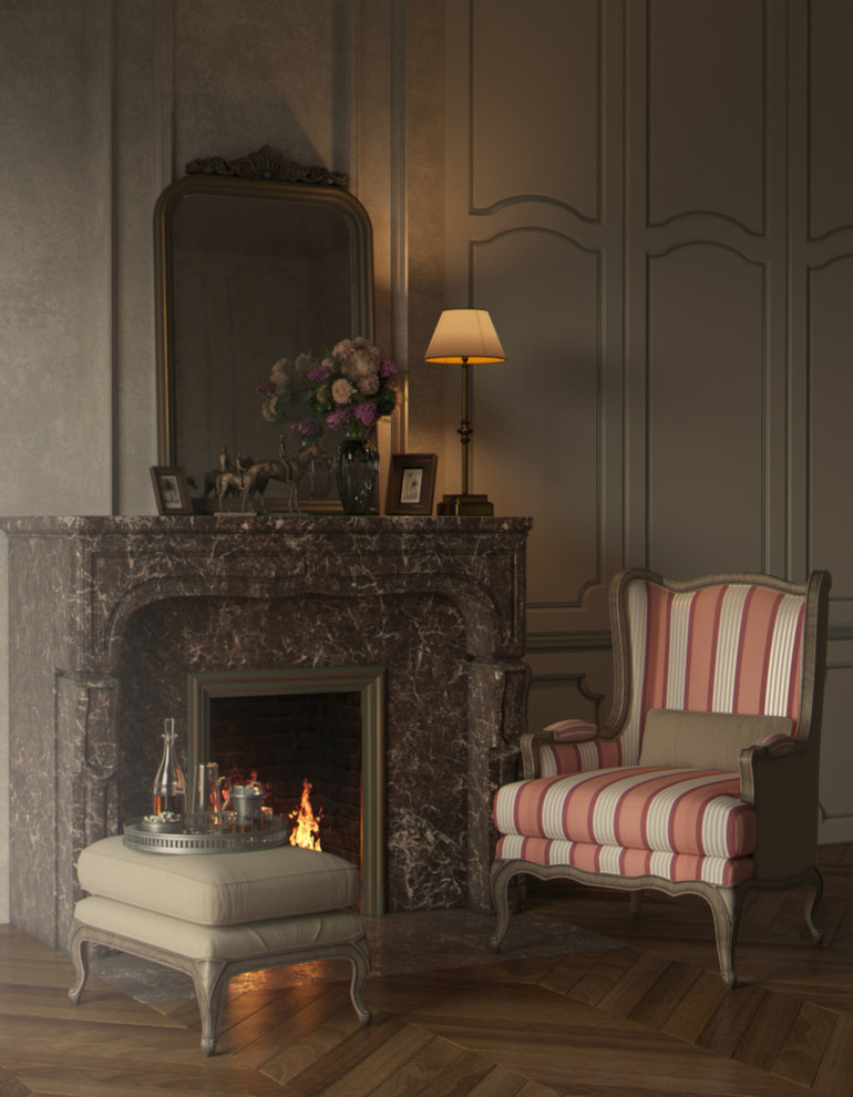 Обложка проекта: Визуализация каминной зоны