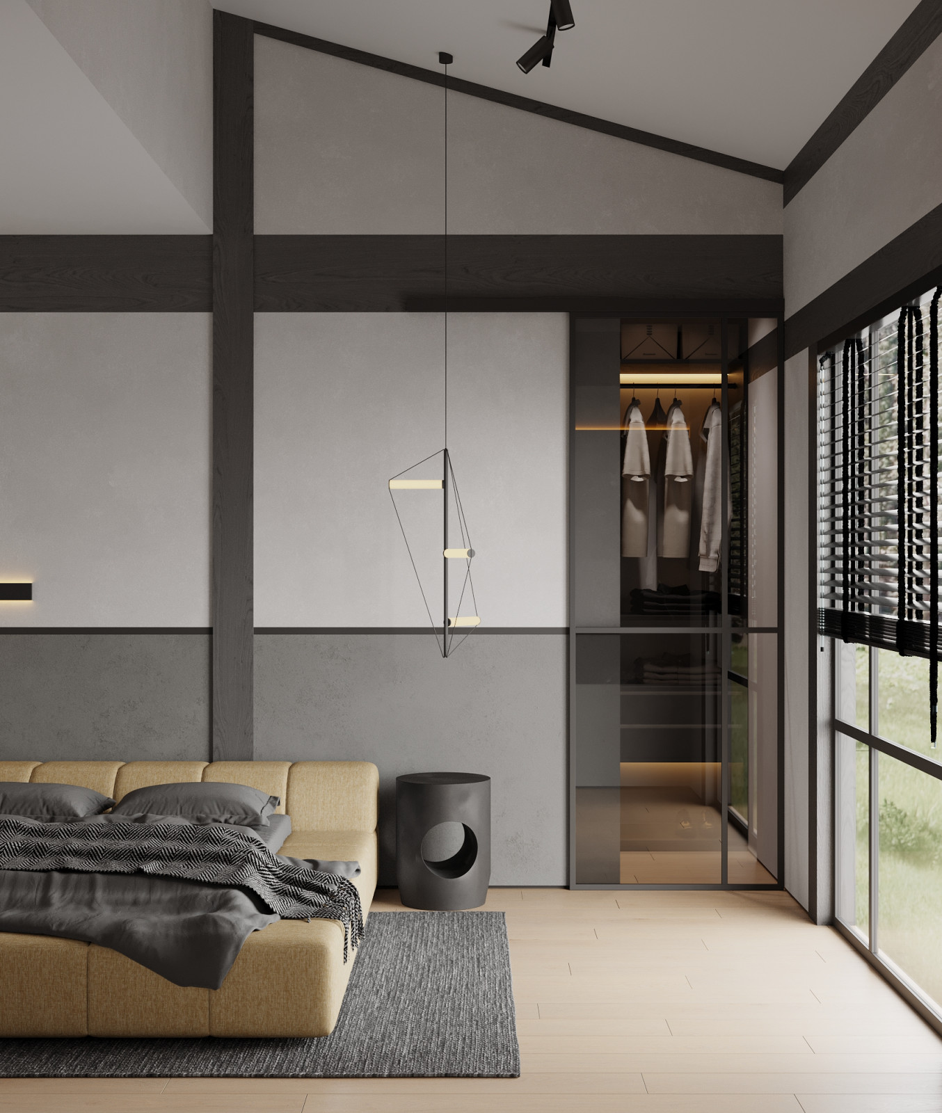 Мастер - спальня с гардеробной