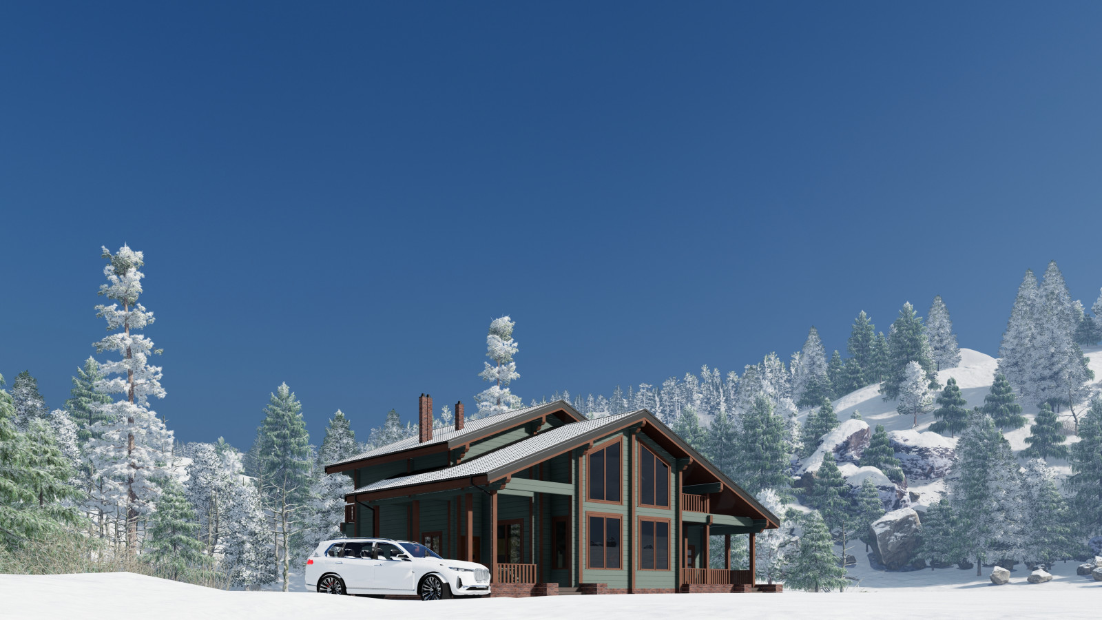 Обложка проекта: color selection for a wooden house\ подбор цвета для деревянного дома