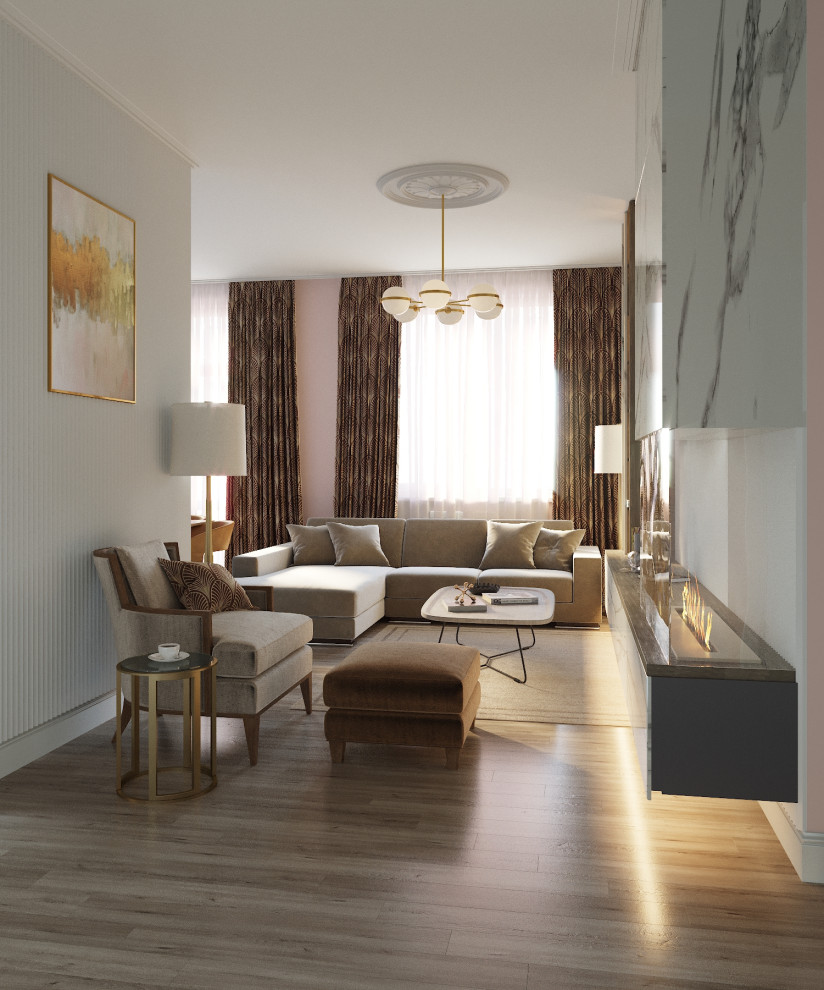 Дизайн интерьера 3-х комнатной квартиры в ЖК Берёзовая Роща