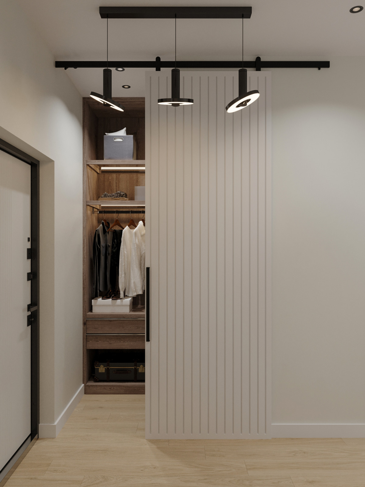 Современный интерьер в квартире 28 м² в Москве