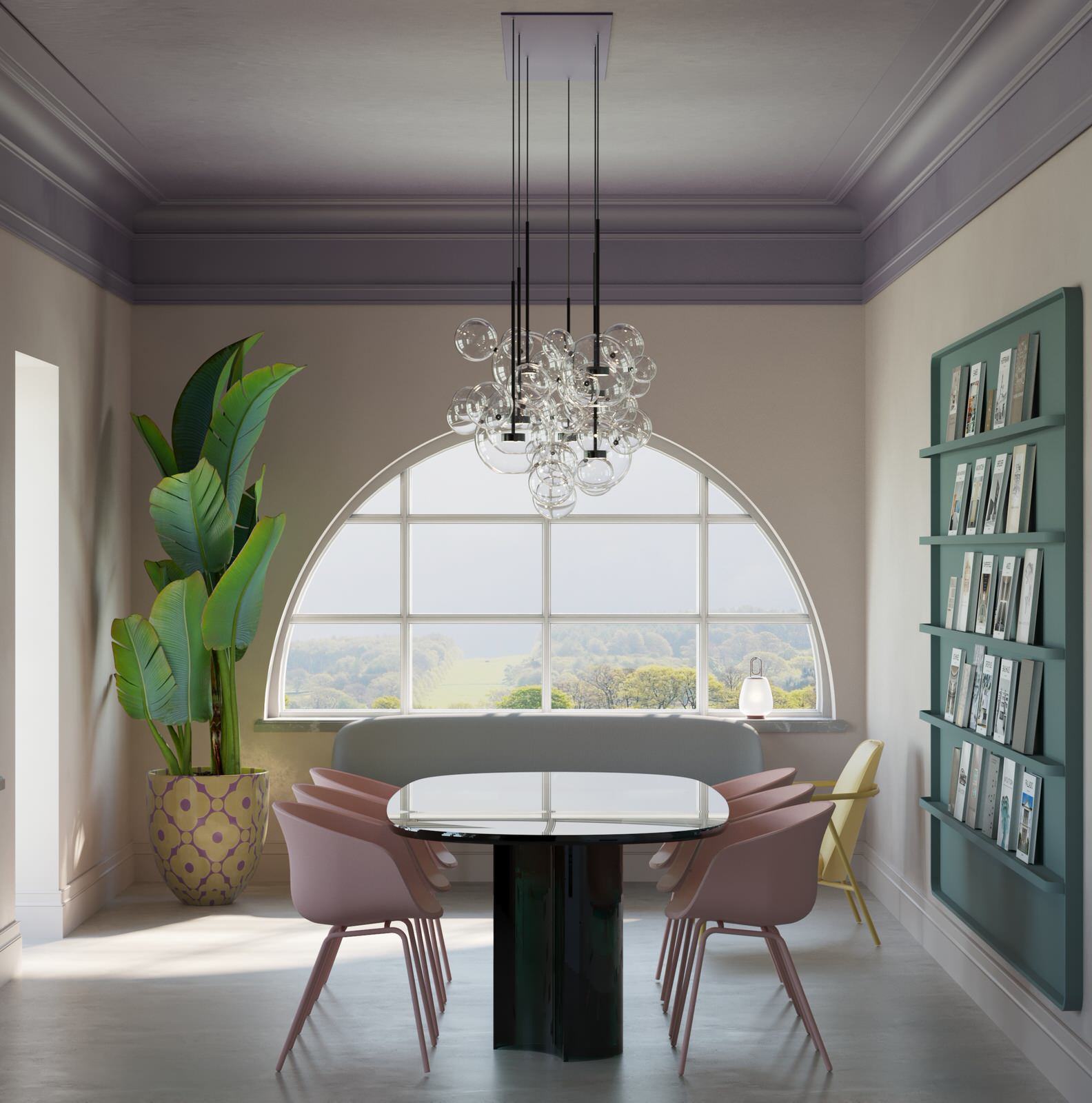 Дизайн спальни и библиотеки в усадьбе XVIII века