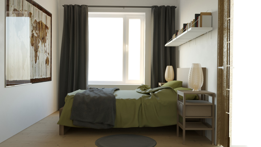 Экоспальня для молодой пары