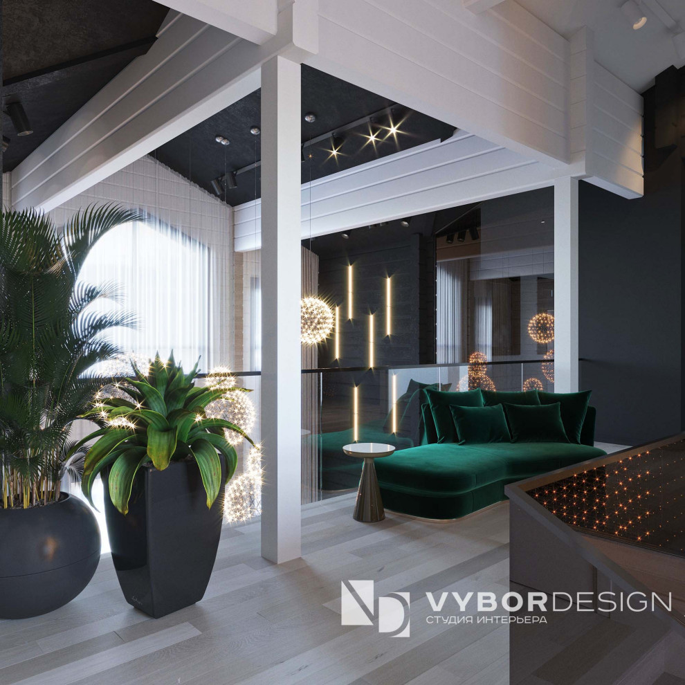 Дизайн интерьера дома из бруса