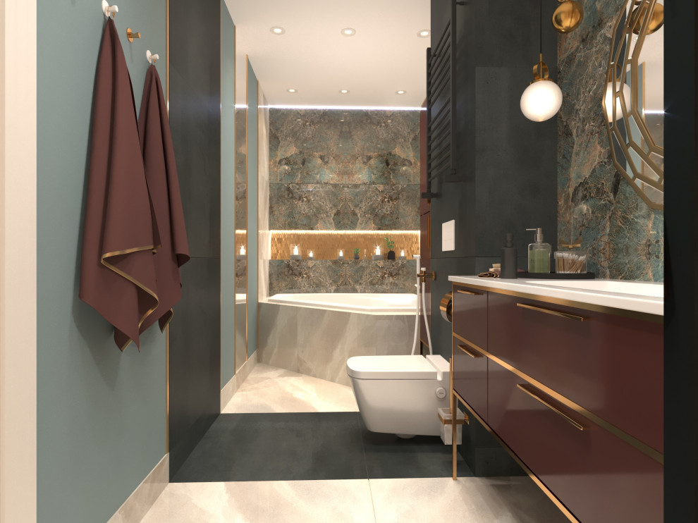 Дизайн-проект интерьера трехкомнатной квартиры.