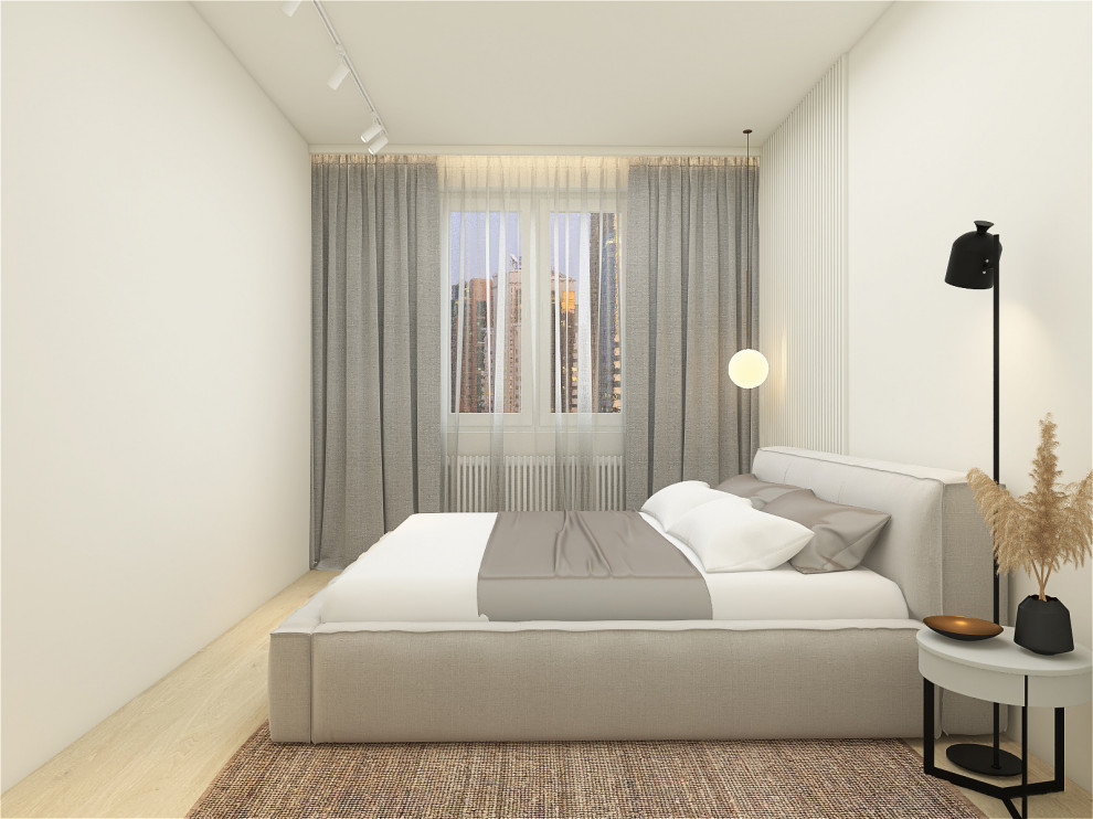 Минималистичная квартира 91м2 в Москве для семьи с двумя детьми