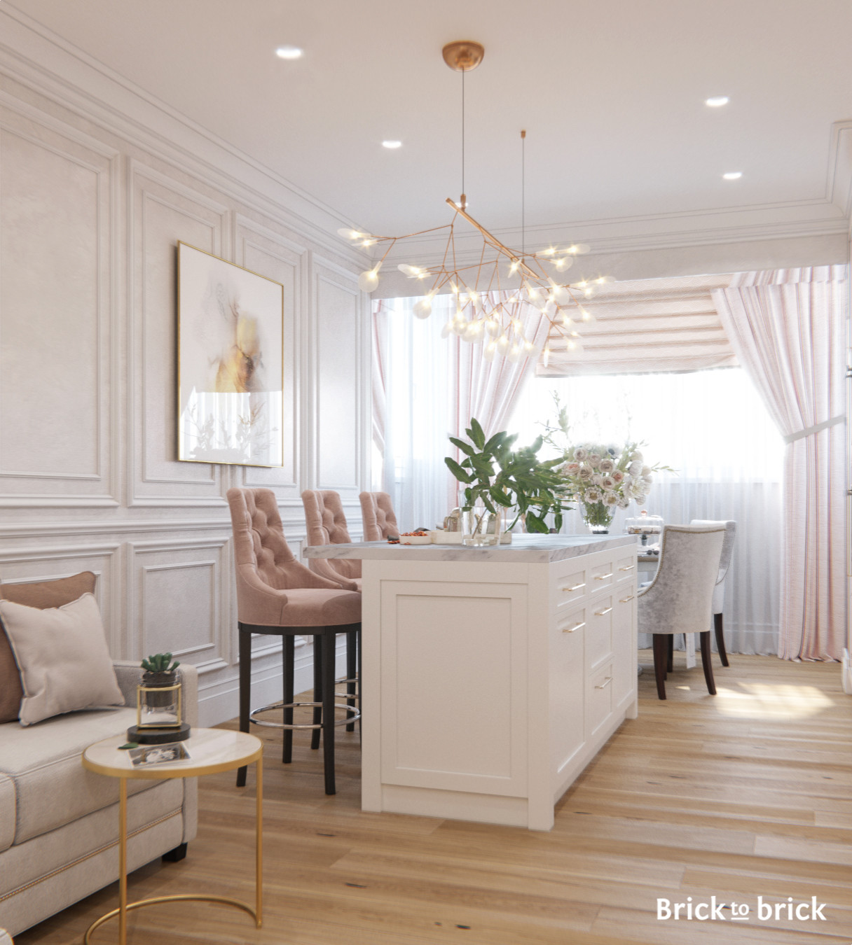 Обложка проекта: Квартира в стиле "Современная классика"