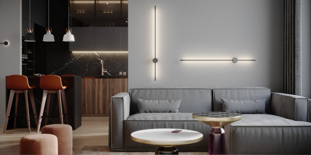 Обложка проекта: Дизайн-проект квартиры в "ЖК Береговой"