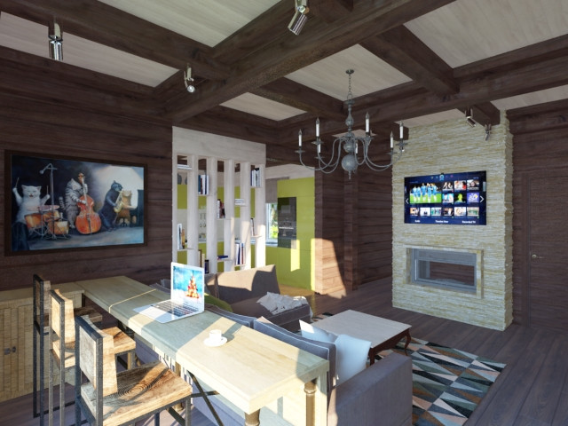 Интерьеры коттеджа в подмосковье