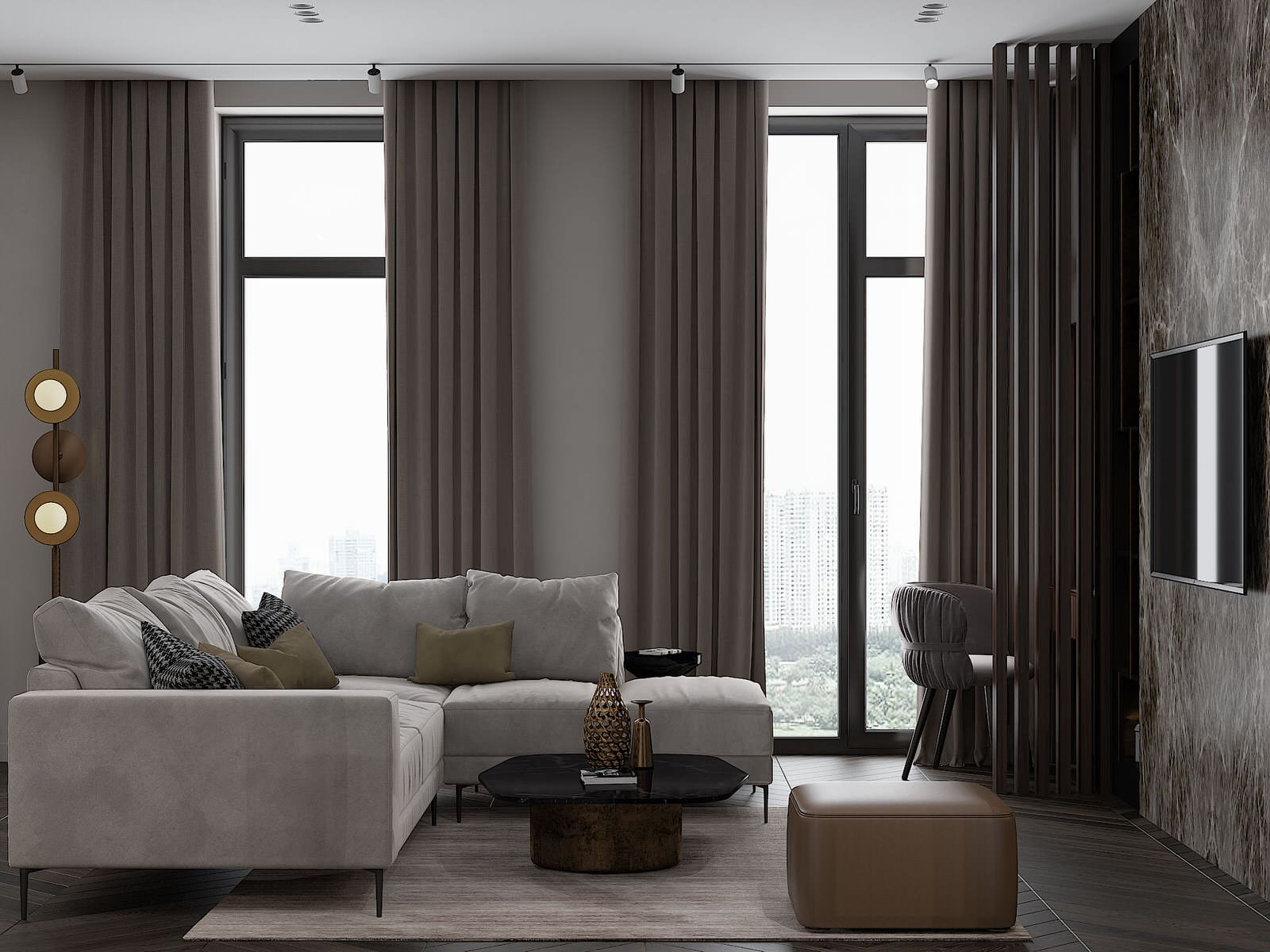 Дизайн проект квартиры 78м2 ЖК "Резиденция Композиторов"