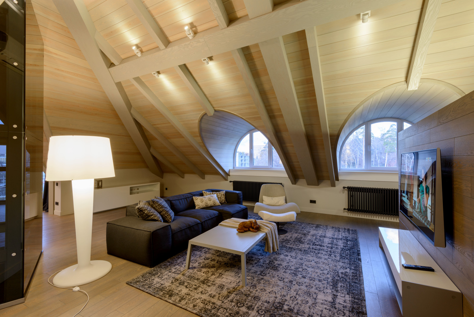 Оформление мансарды