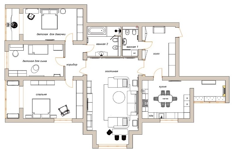 Houzz тур: Сказочная квартира в духе Кевина Слоана