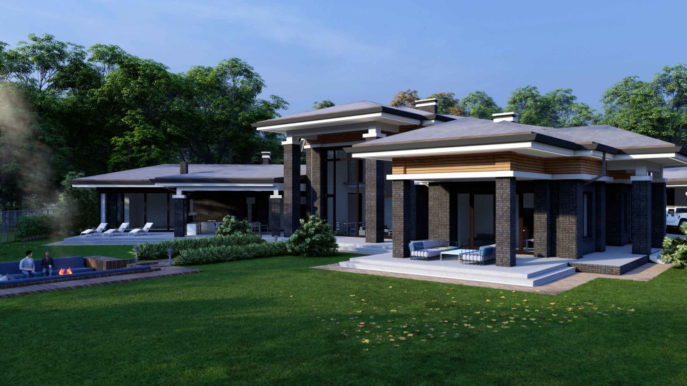 Проект загородного дома 500 м² в предгорье