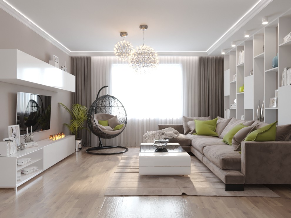 Обложка проекта: Дизайн-проект квартиры в современном стиле