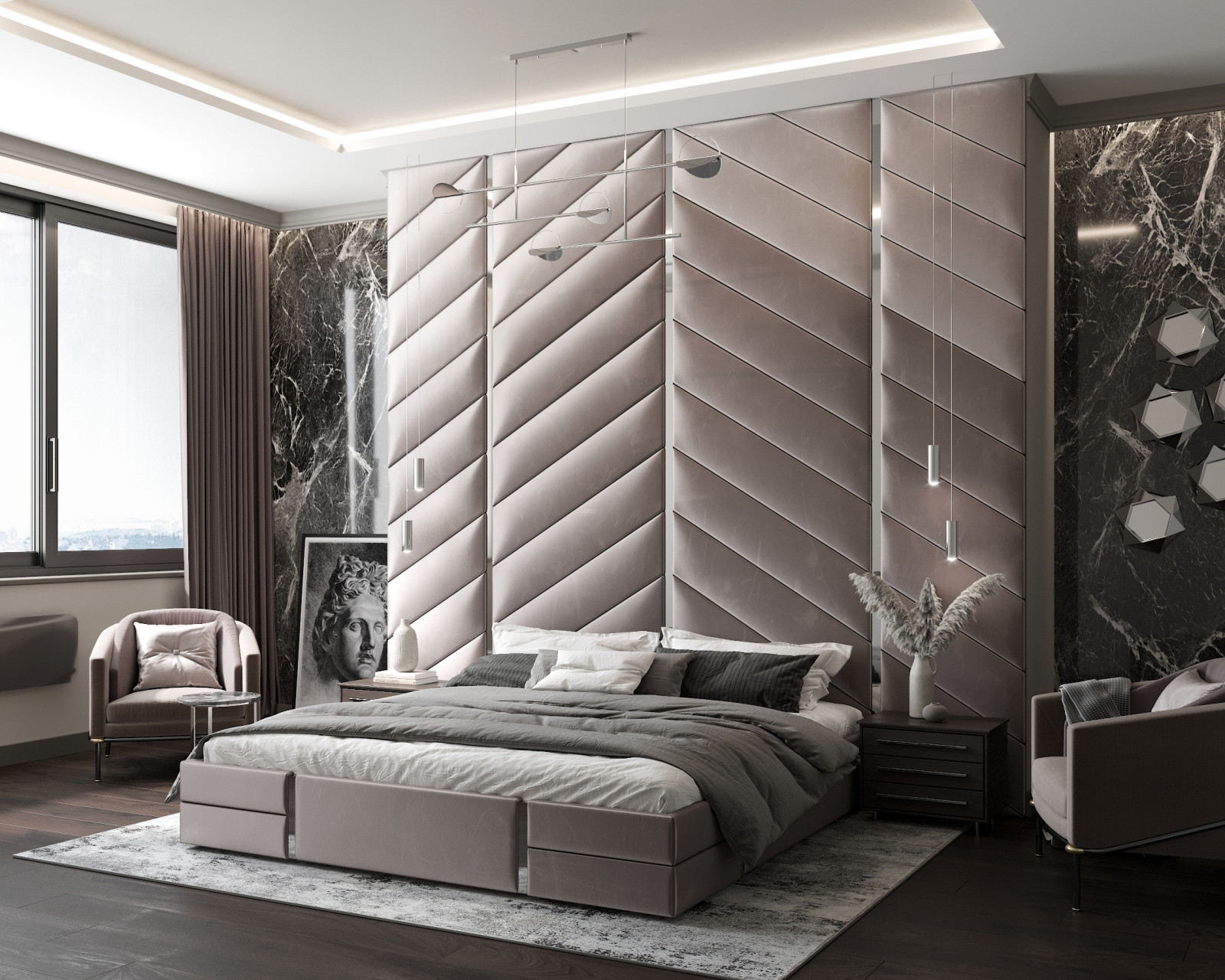 Обложка проекта: Дизайн мягкой стеновой панели