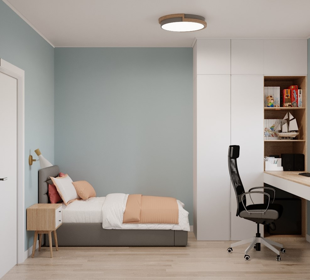 Интерьер детской 11 кв. м. в ЖК Рокоссовский