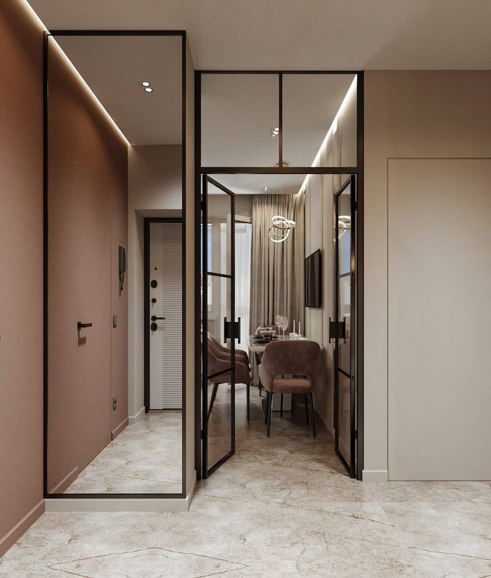 Камень и воздух. Квартира для современной девушки.