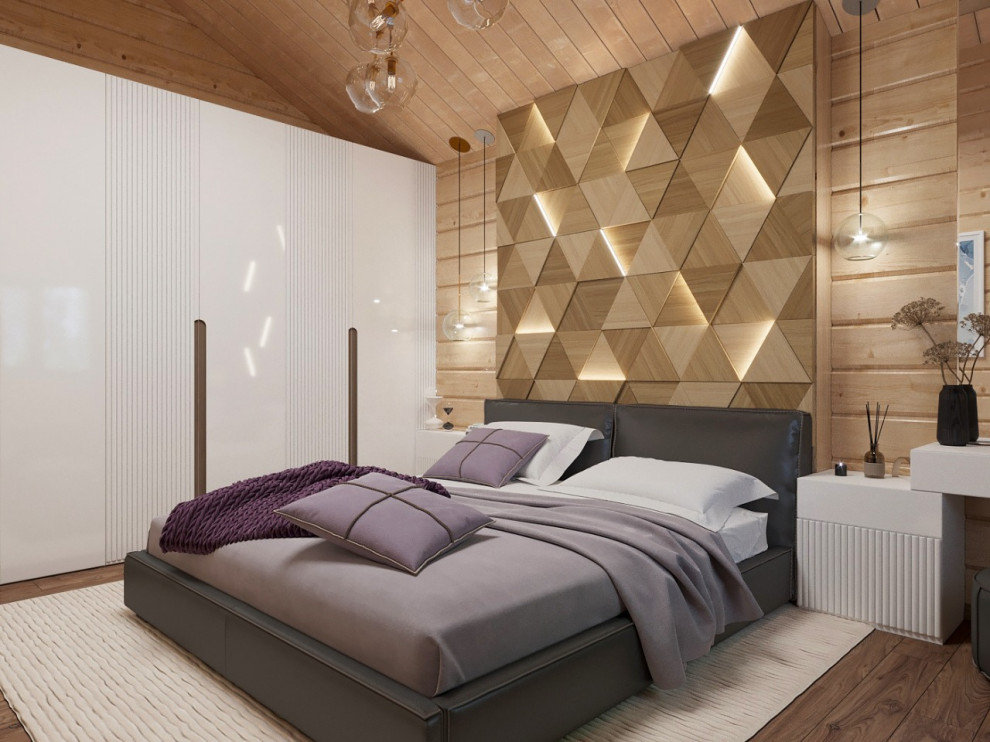 спальня в деревянном доме