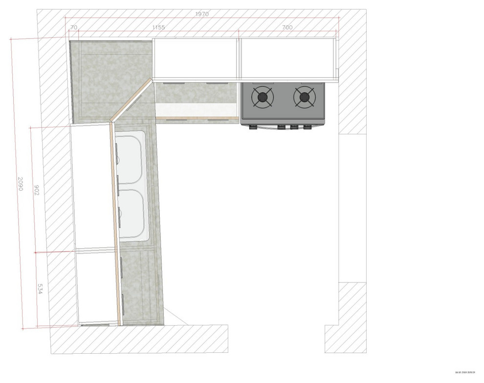 Обложка проекта: мини кухня
