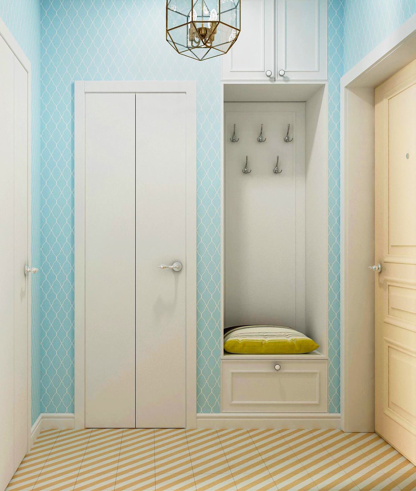 Оригинальный дизайн небольшой однокомнатной квартиры