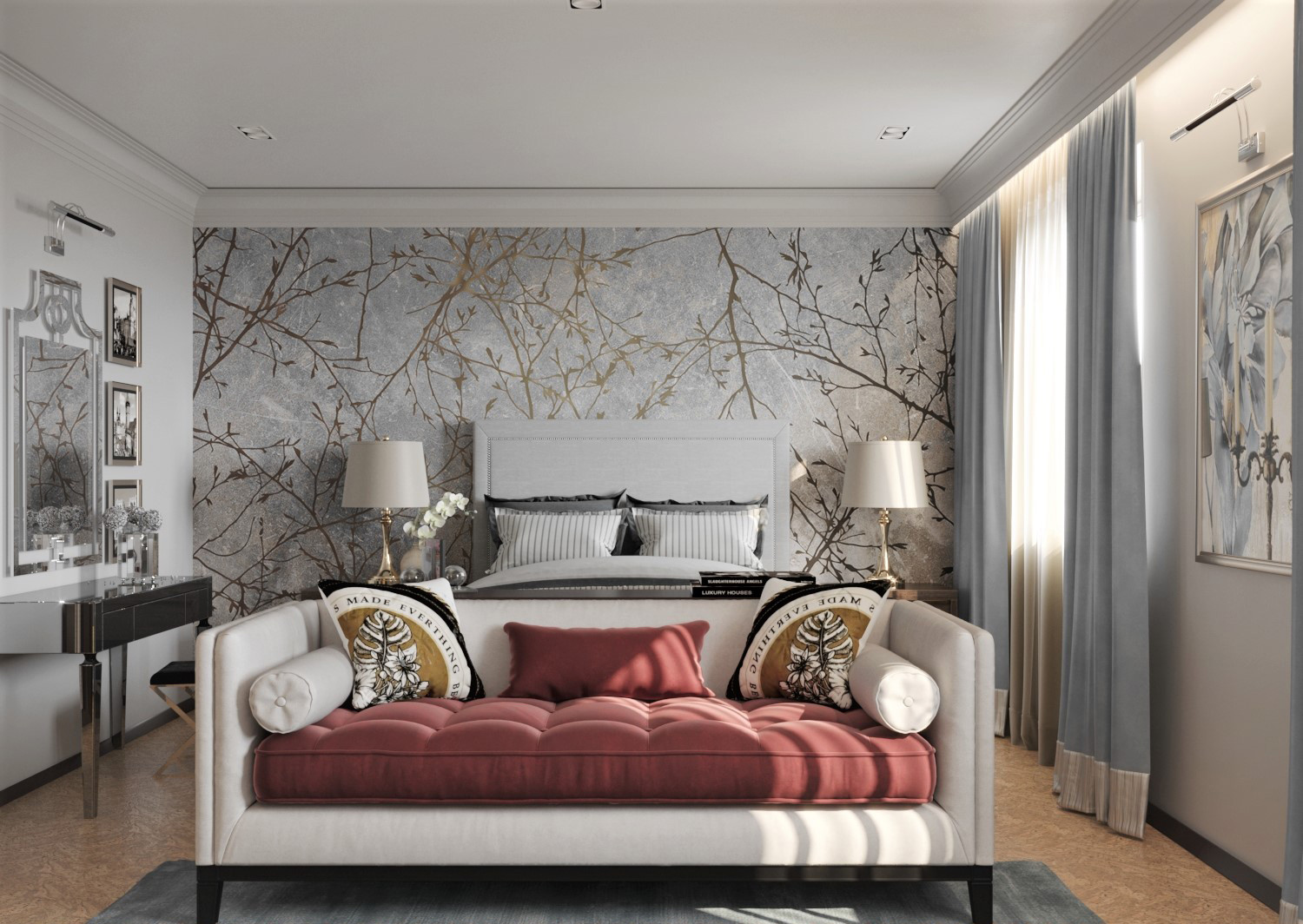 Обложка проекта: Реновация спальни в частном доме