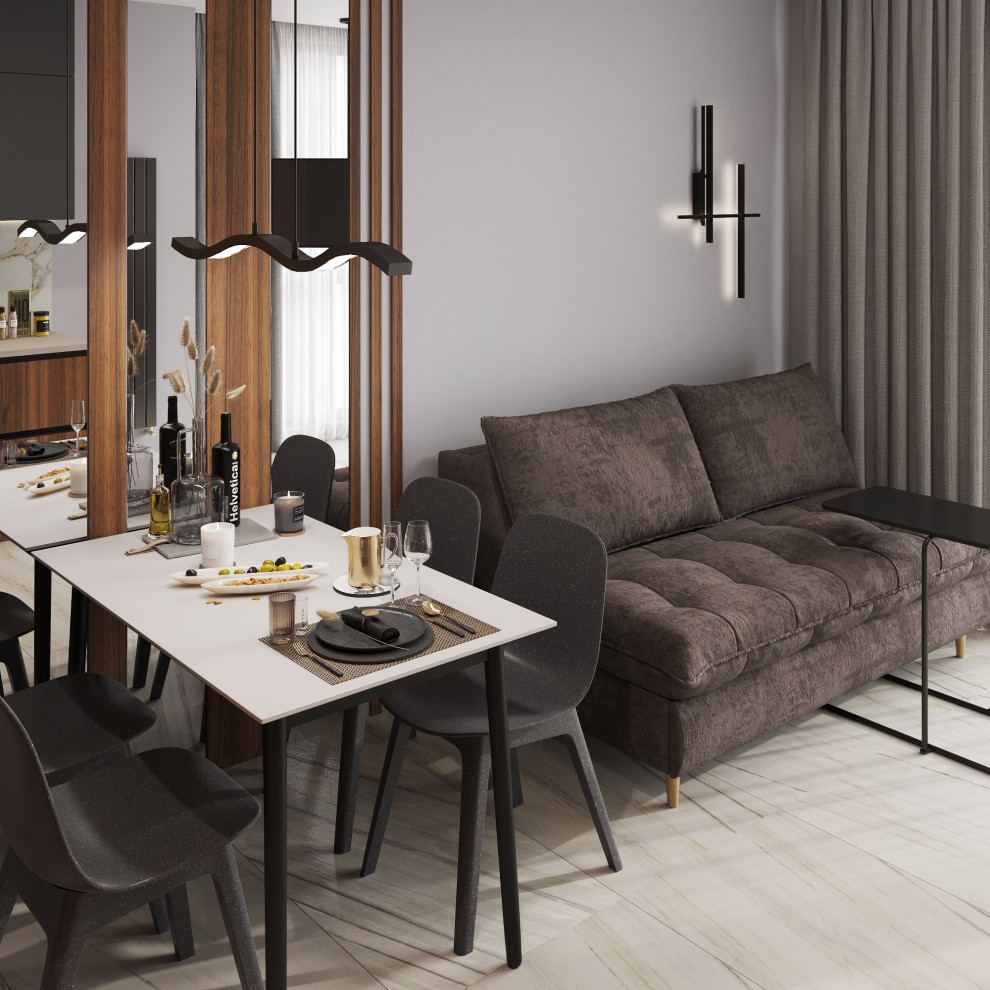 Однокомнатная квартира 45 кв.м в ЖК Балтийский Каскад, Санкт-Петербург 2021г.