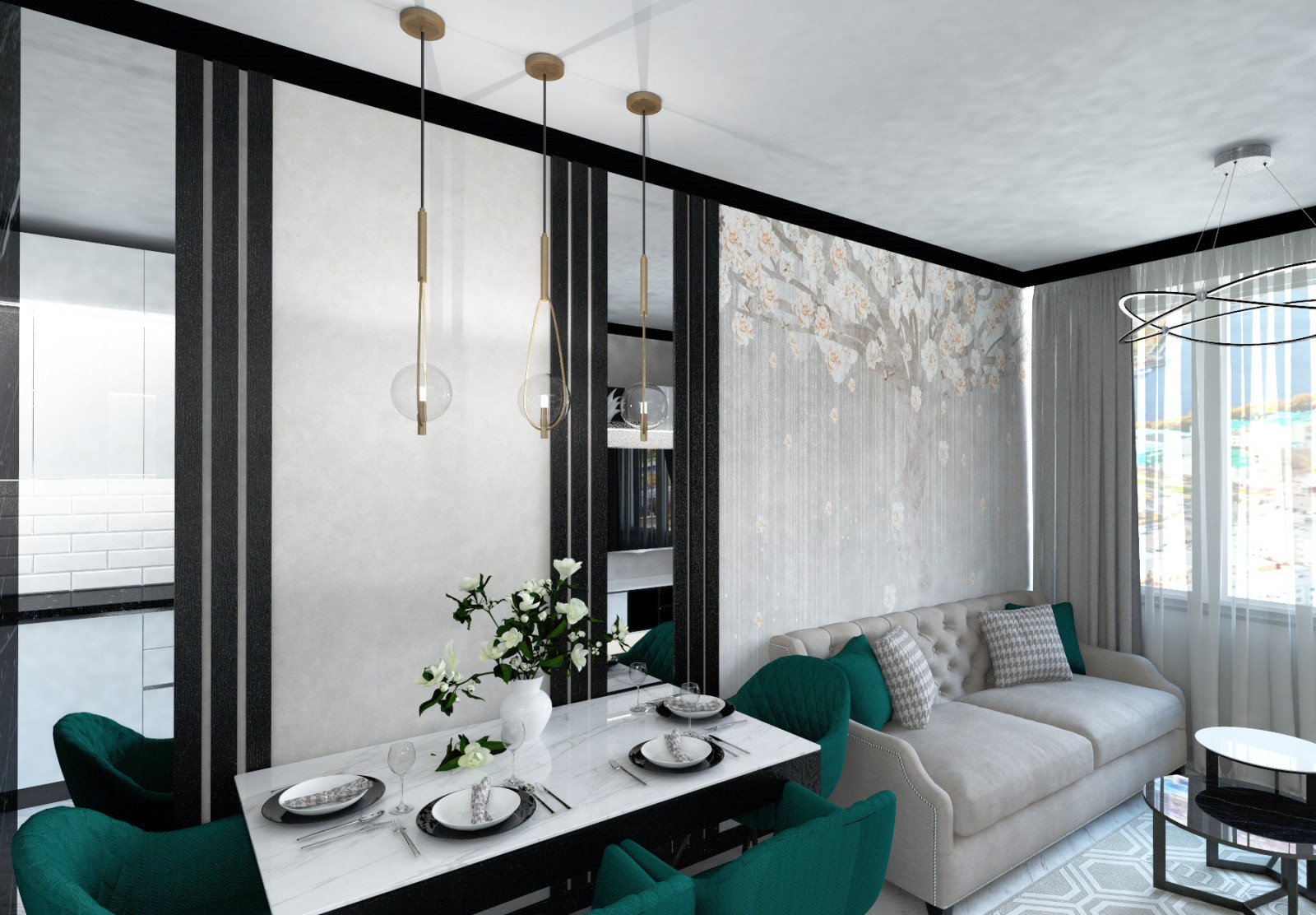 Концепция квартиры для двух дам