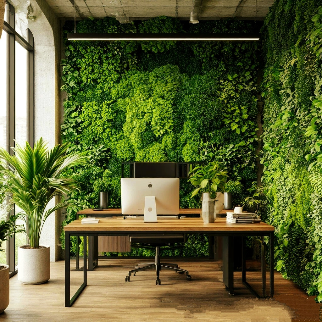 Зеленый интерьер