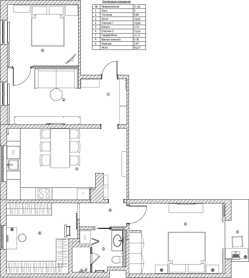 квартира 82 кв.м., г. Санкт-Петербург