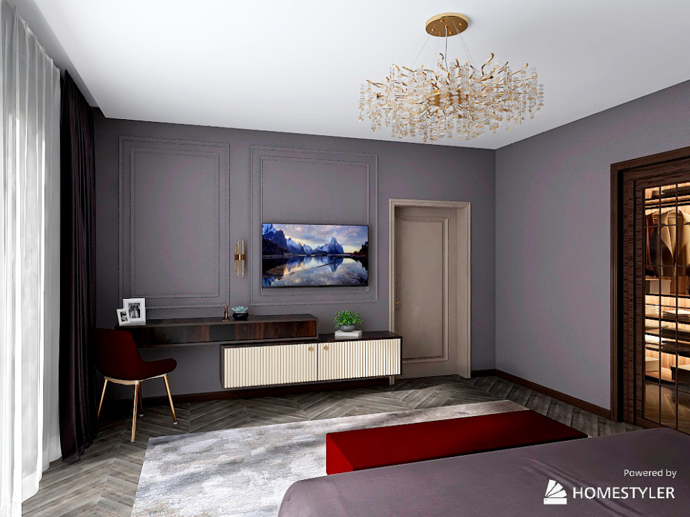 Спальня для стильной и сильной