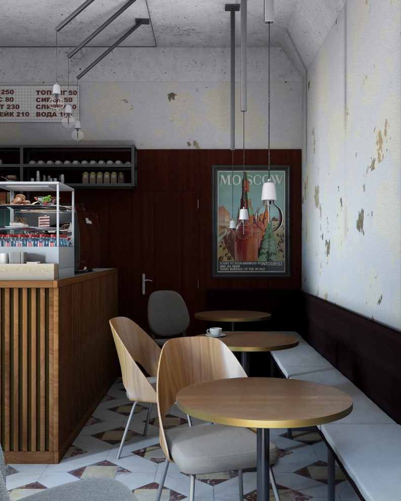 Обложка проекта: Визуализация интерьера кофейни