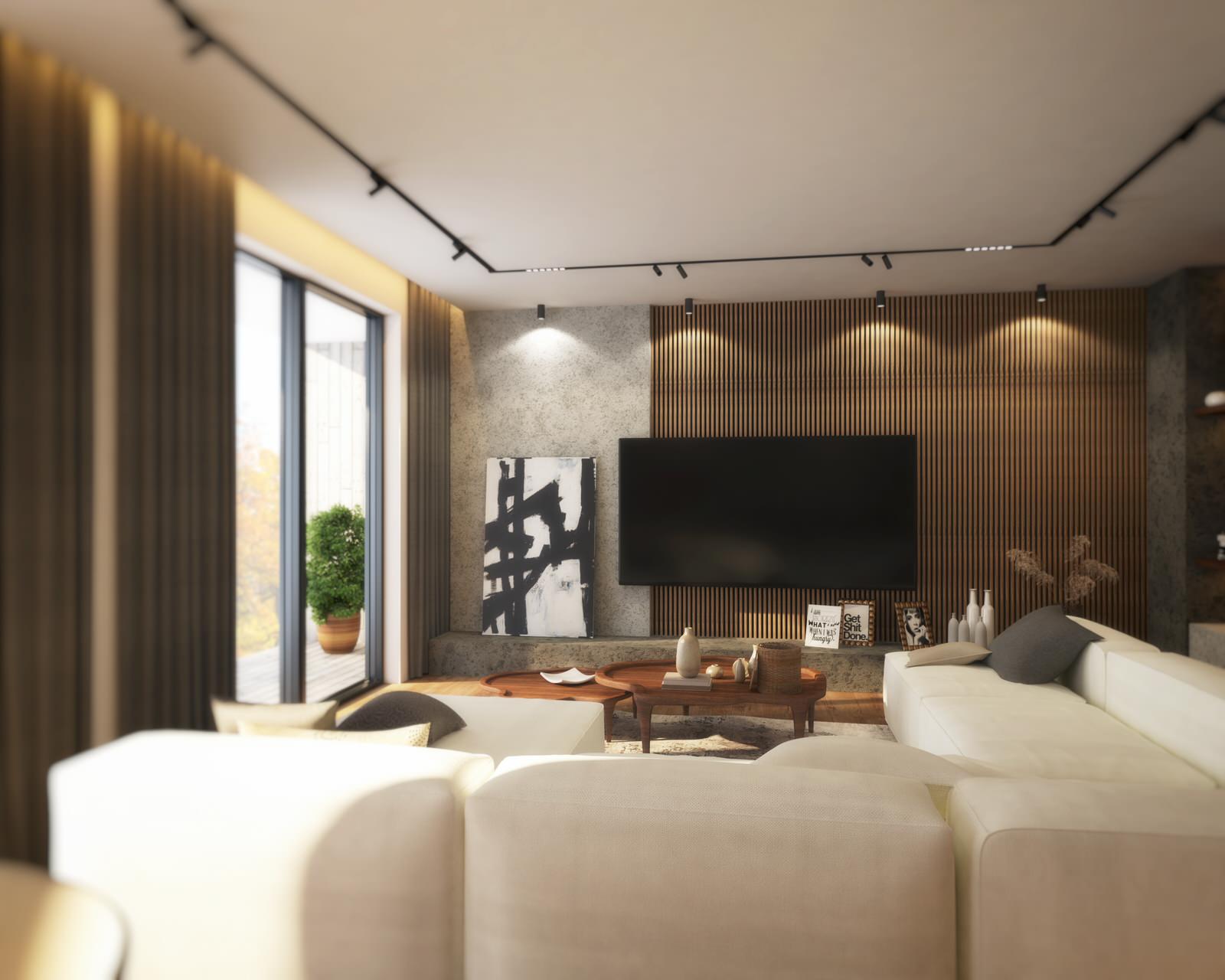 Интерьер квартиры с террасой, на Крестовском острове.