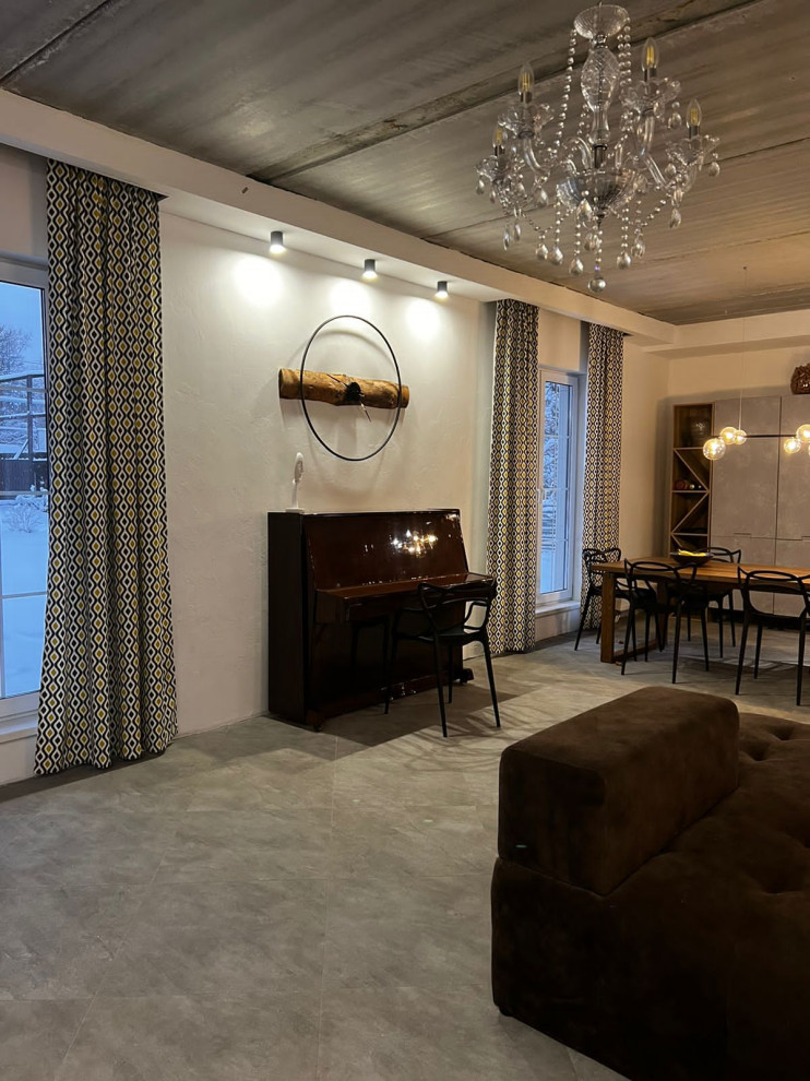 Преображение пространства кухни-гостиной в стиле Лофт