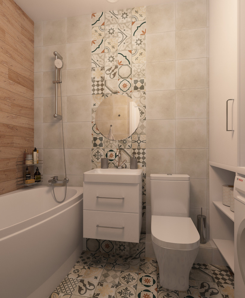 Дизайн прихожей и санузла в новостройке для молодой семьи