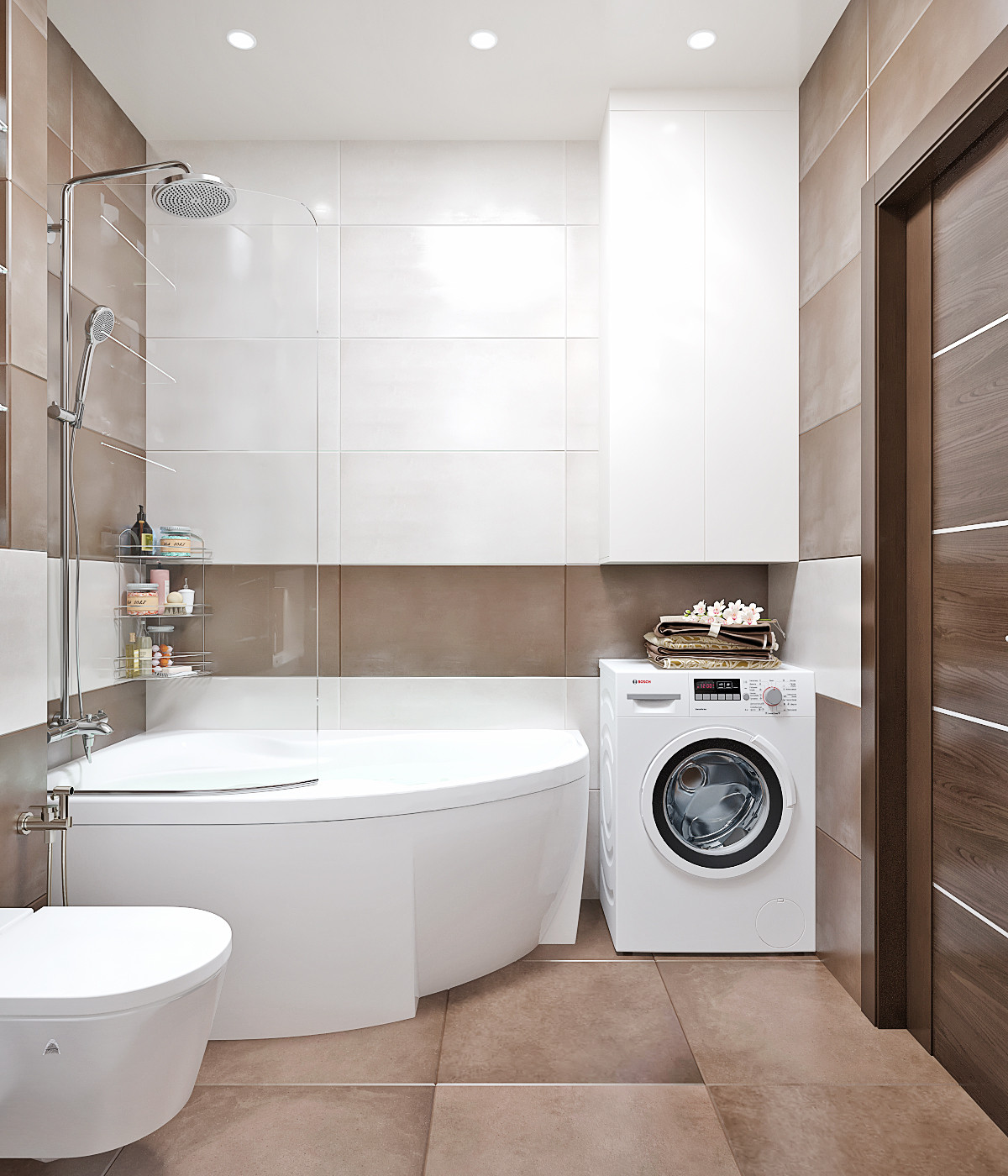 Апартаменты в Москве 90 кв.м. ванная