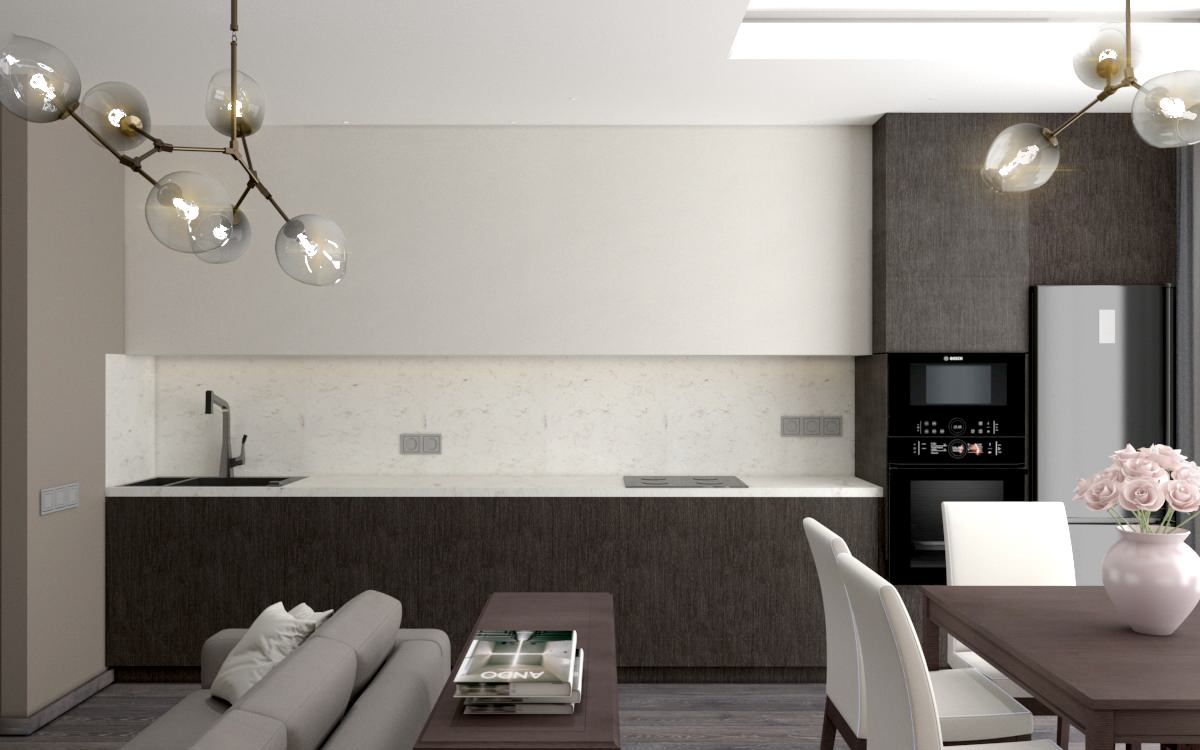 Квартира в Современной стиле . ЖК Самоцветы