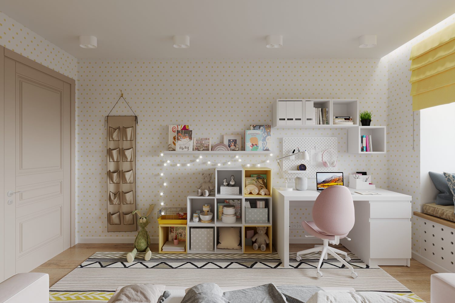 Колоритная квартира для семьи с двумя детьми (девочками)