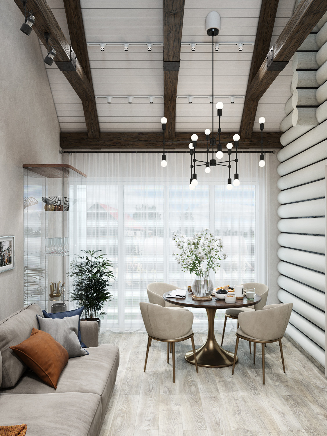 Гостиная и столовая зона