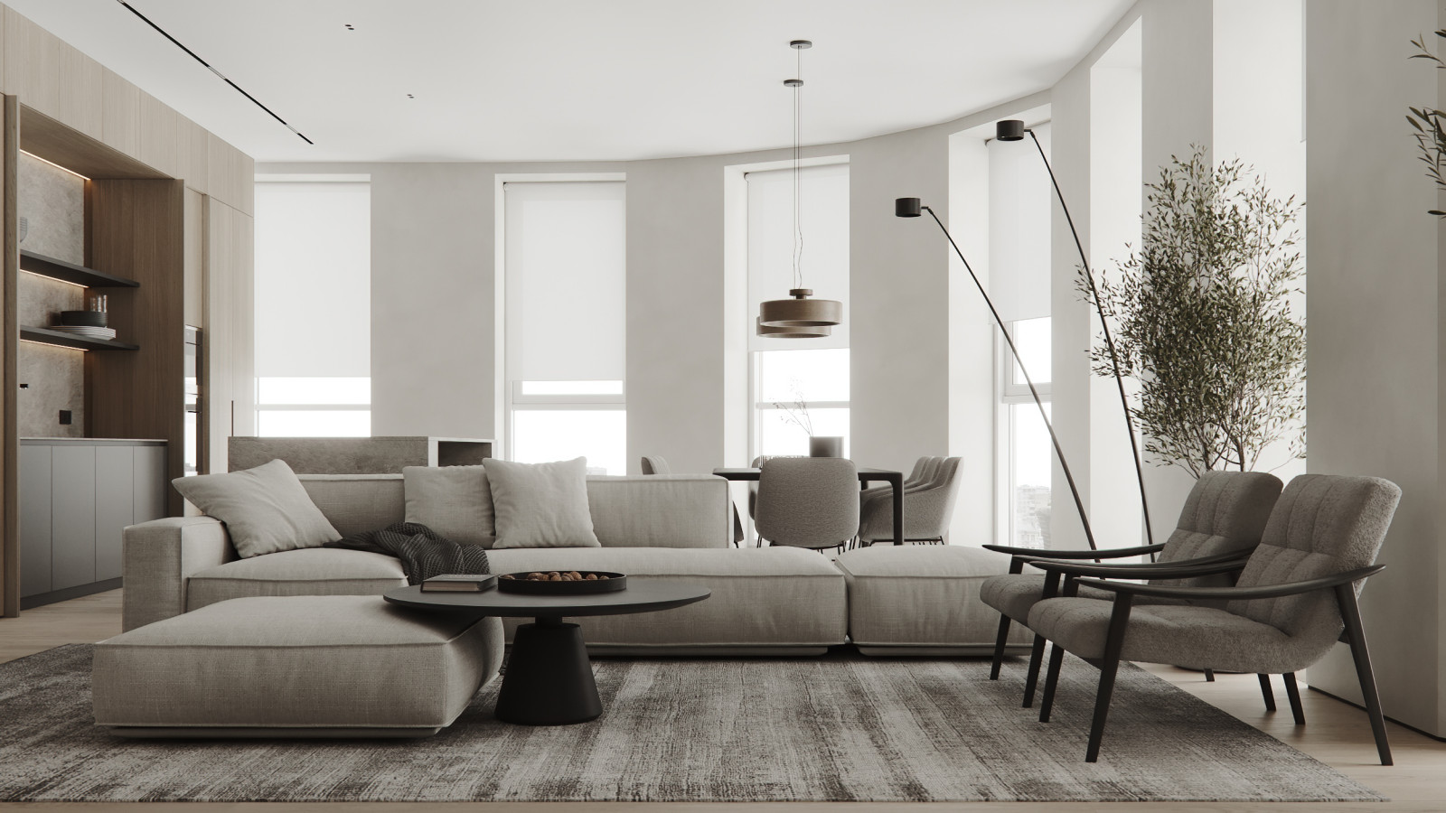 Обложка проекта: Квартира 144,8 m в стиле современный минимализм