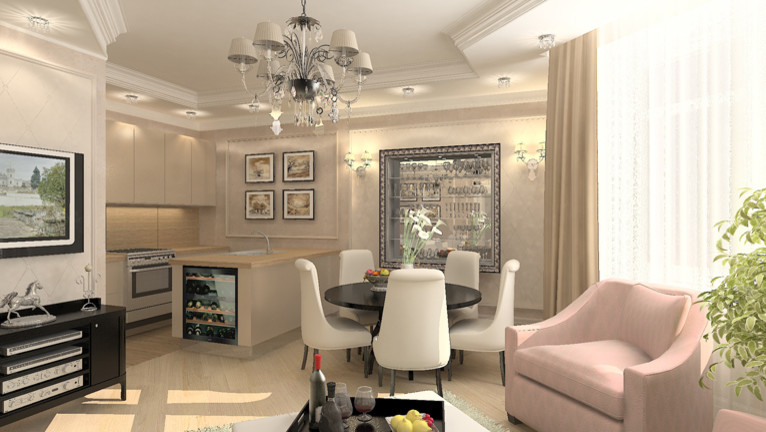 Дизайн проект квартиры - на Ленинском проспекте