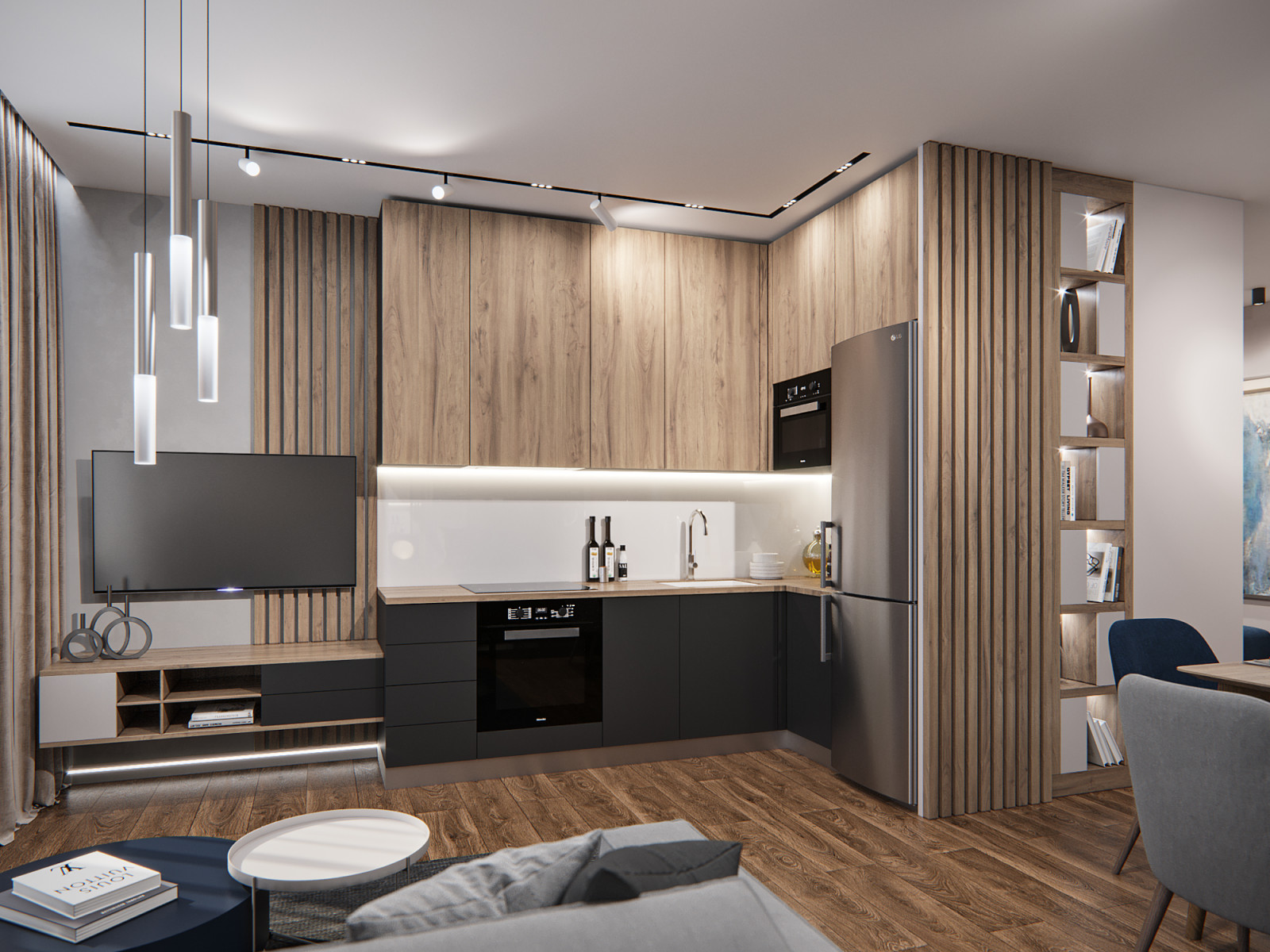 Современная квартира для молодого человека