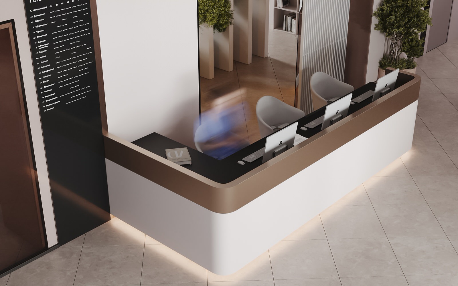 Медицинский центр "Аэрофлот". Ресепшен