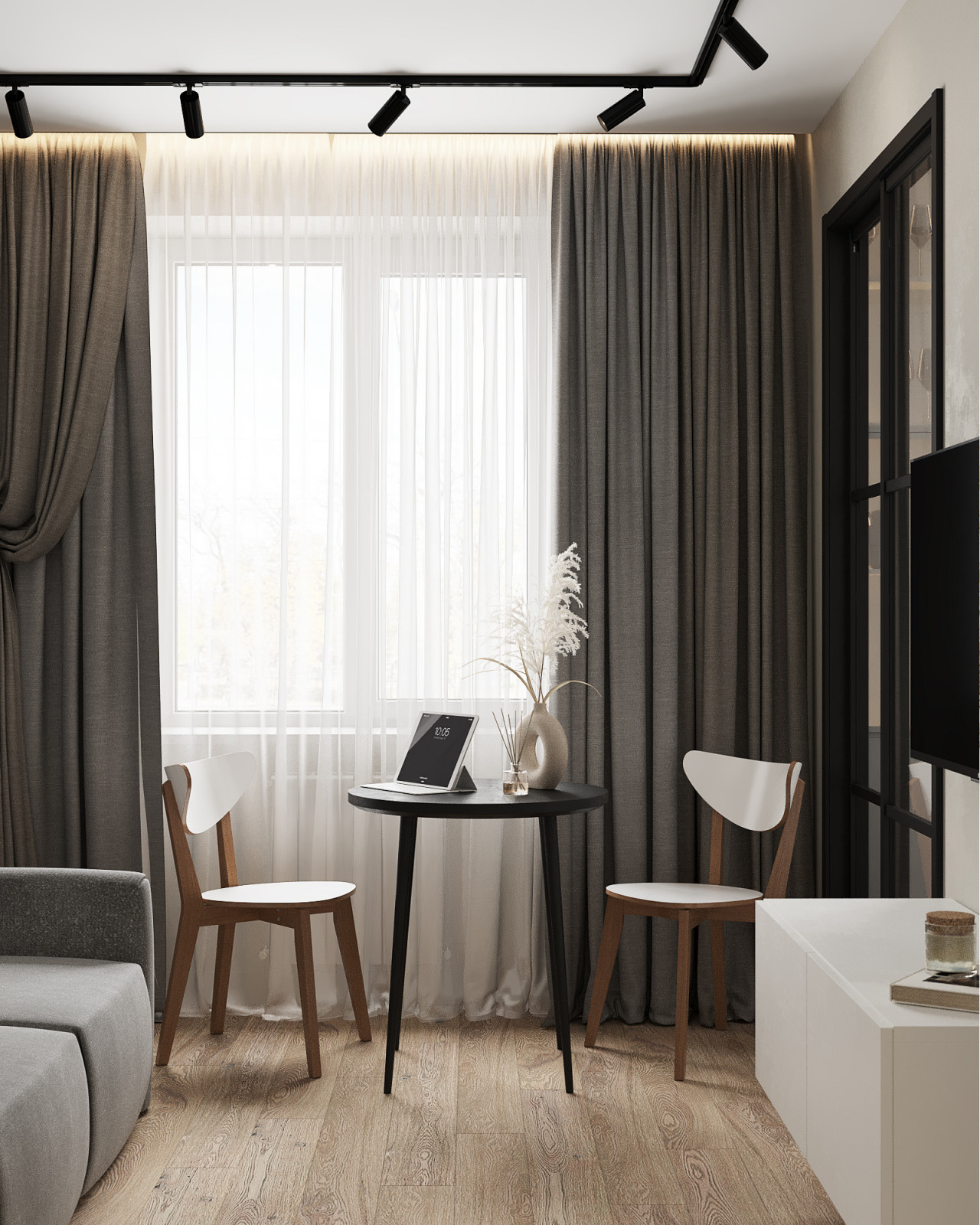 Интерьер однокомнатной квартиры под сдачу