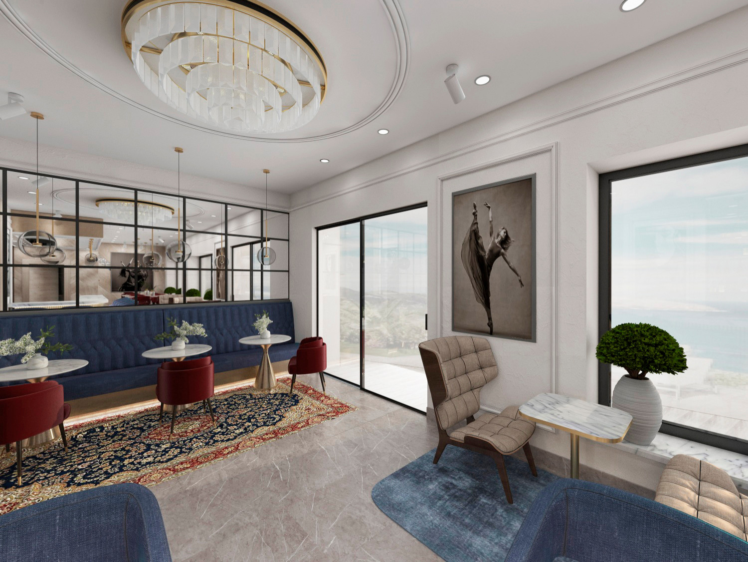 Лобби-бар для отеля Radisson Blu в Египте