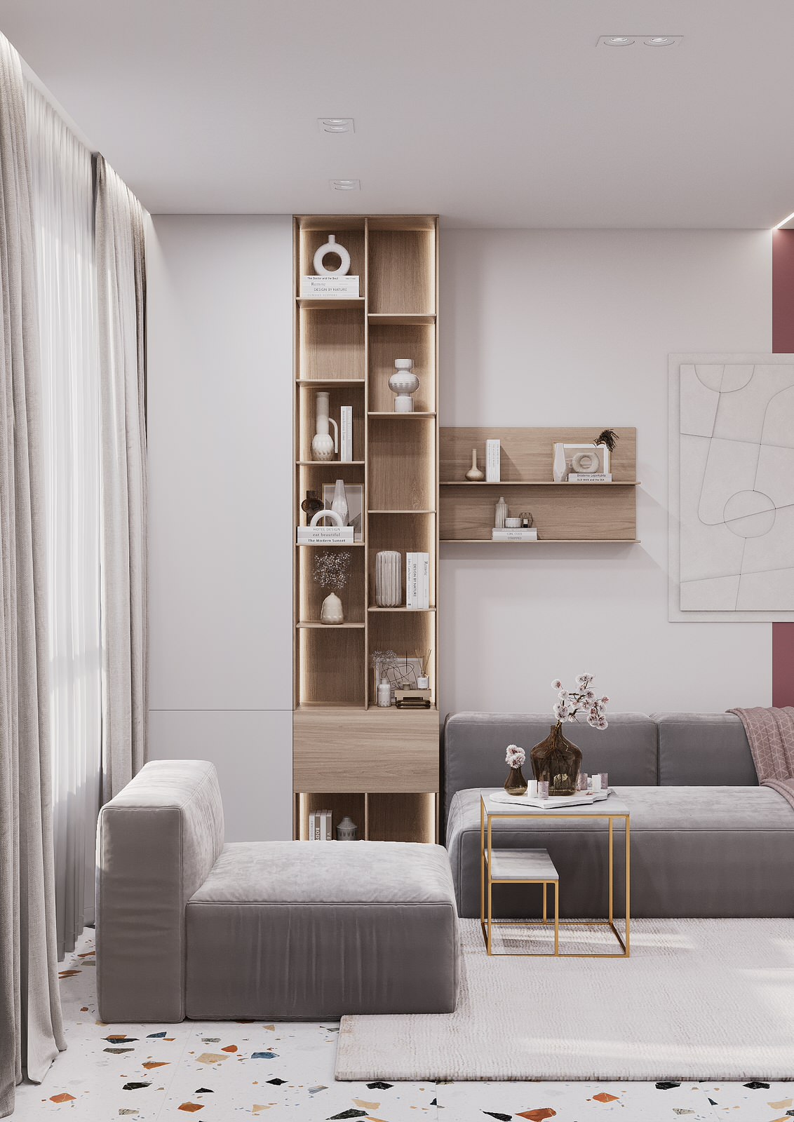 Дизайн-проект яркой квартиры 65 кв.м в современном стиле