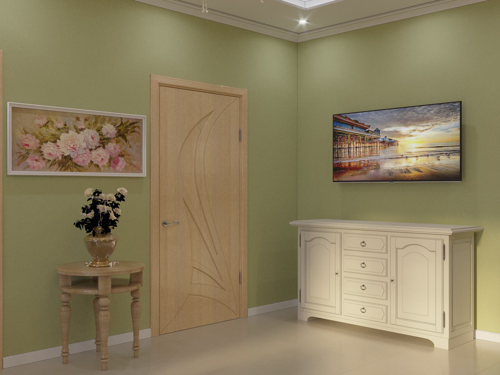 Кухня гостиная в частном доме